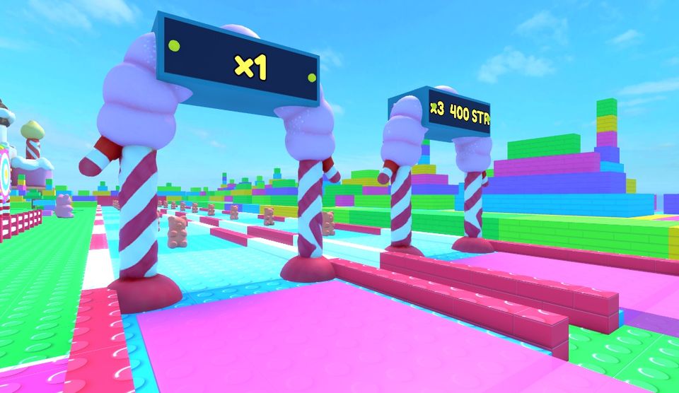 Candy Coast x3, x10 and x70 gates in Throw Sim