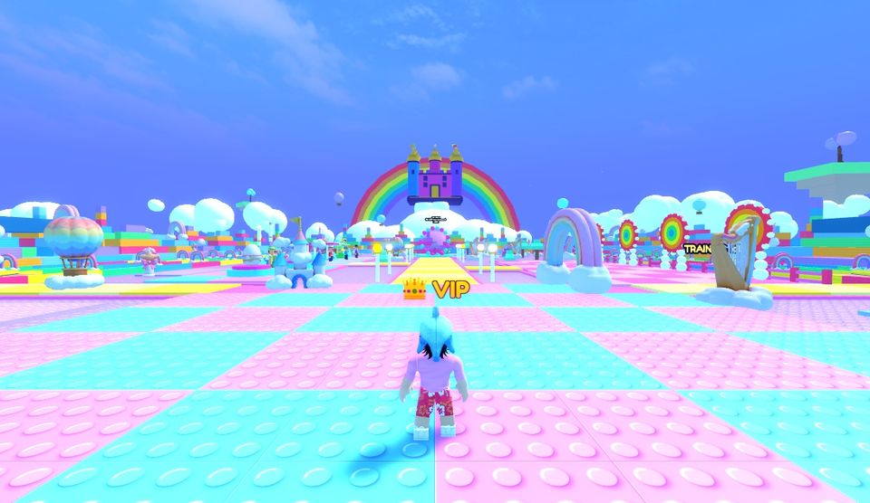 Rainbow Heaven, world 10 in Throw Sim