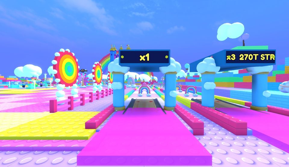 Rainbow Heaven throwing lane in Throw Sim