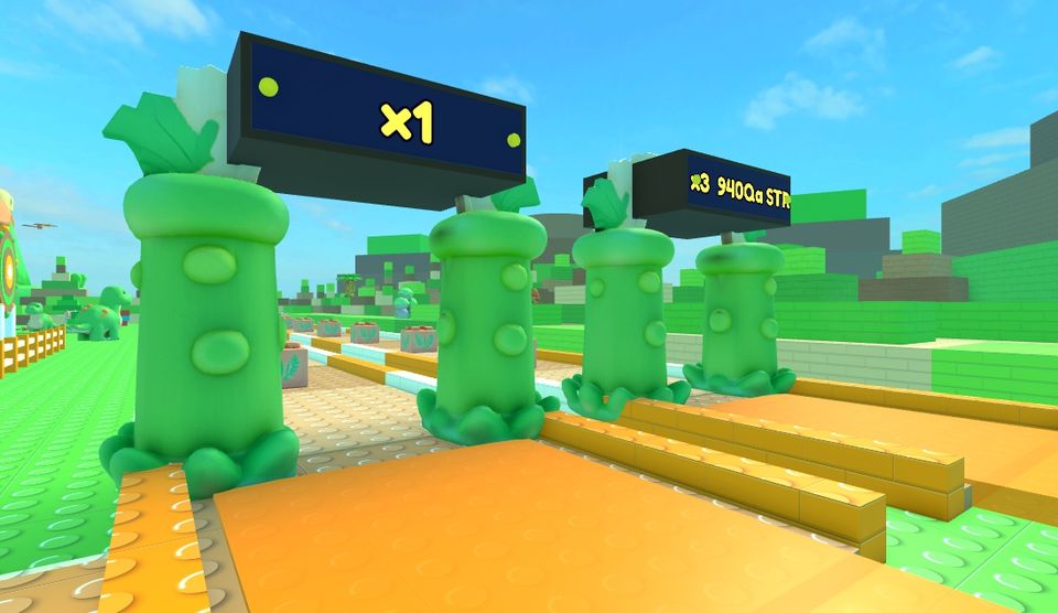 Dino Valley x3, x10 and x70 gates in Throw Sim