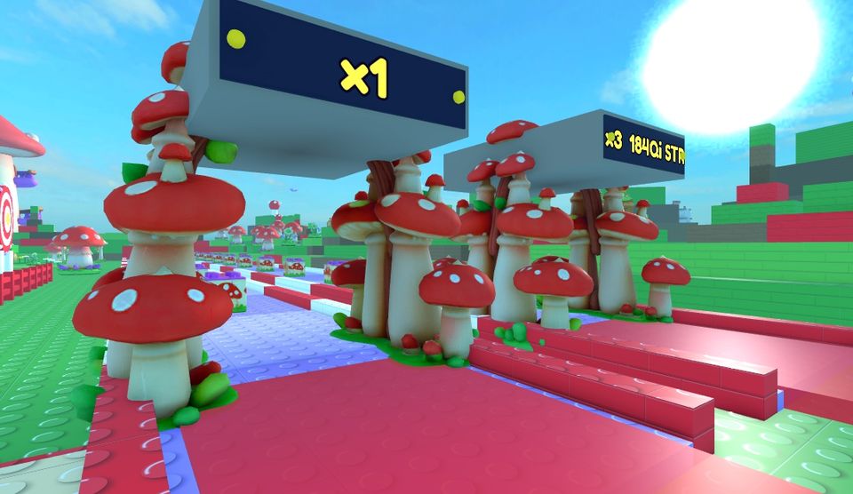 Mushroom Grove x3, x10 and x70 gates in Throw Sim