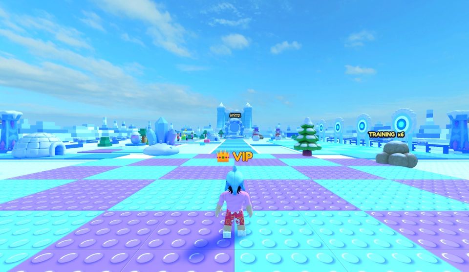 Frosty Peaks, world 2 in Throw Sim