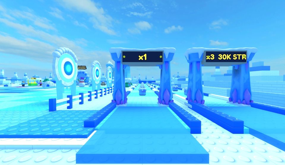 Frosty Peaks throwing lane in Throw Sim