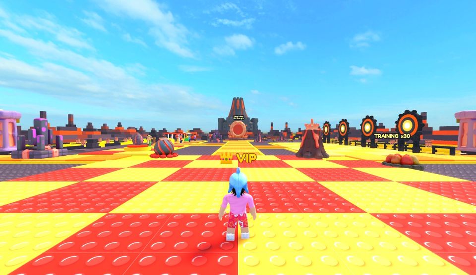 Lava Lagoon, world 3 in Throw Sim