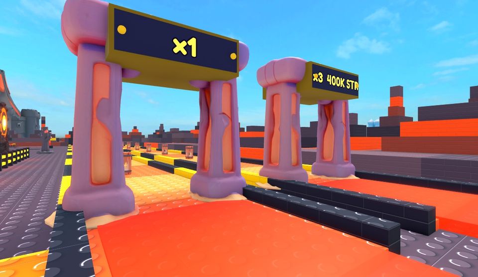 Lava Lagoon x3, x10 and x70 gates in Throw Sim