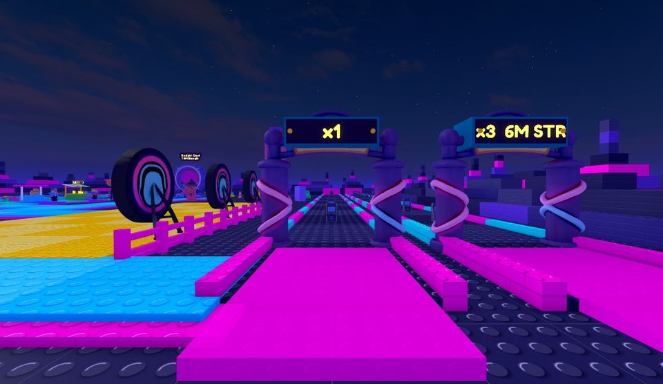 Neon Metro throwing lane in Throw Sim