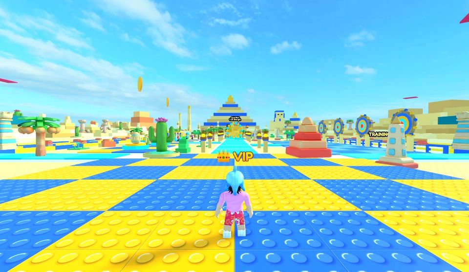 Pyramid Dunes, world 7 in Throw Sim